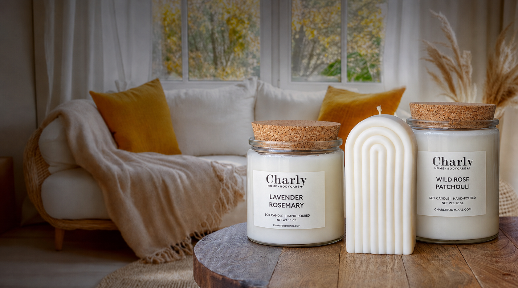 Rainbow Decorative Soy Candle