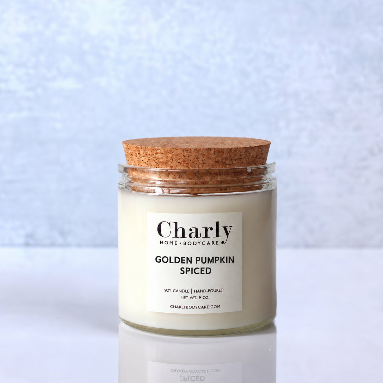 Golden Pumpkin Spiced Soy Candle