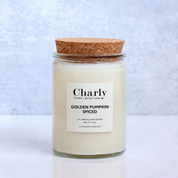 Golden Pumpkin Spiced Soy Candle