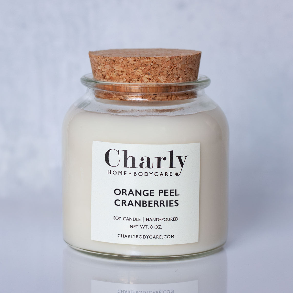 Orange Peel Cranberries Soy Candle Apothecary Jar