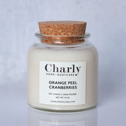 Orange Peel Cranberries Soy Candle Apothecary Jar