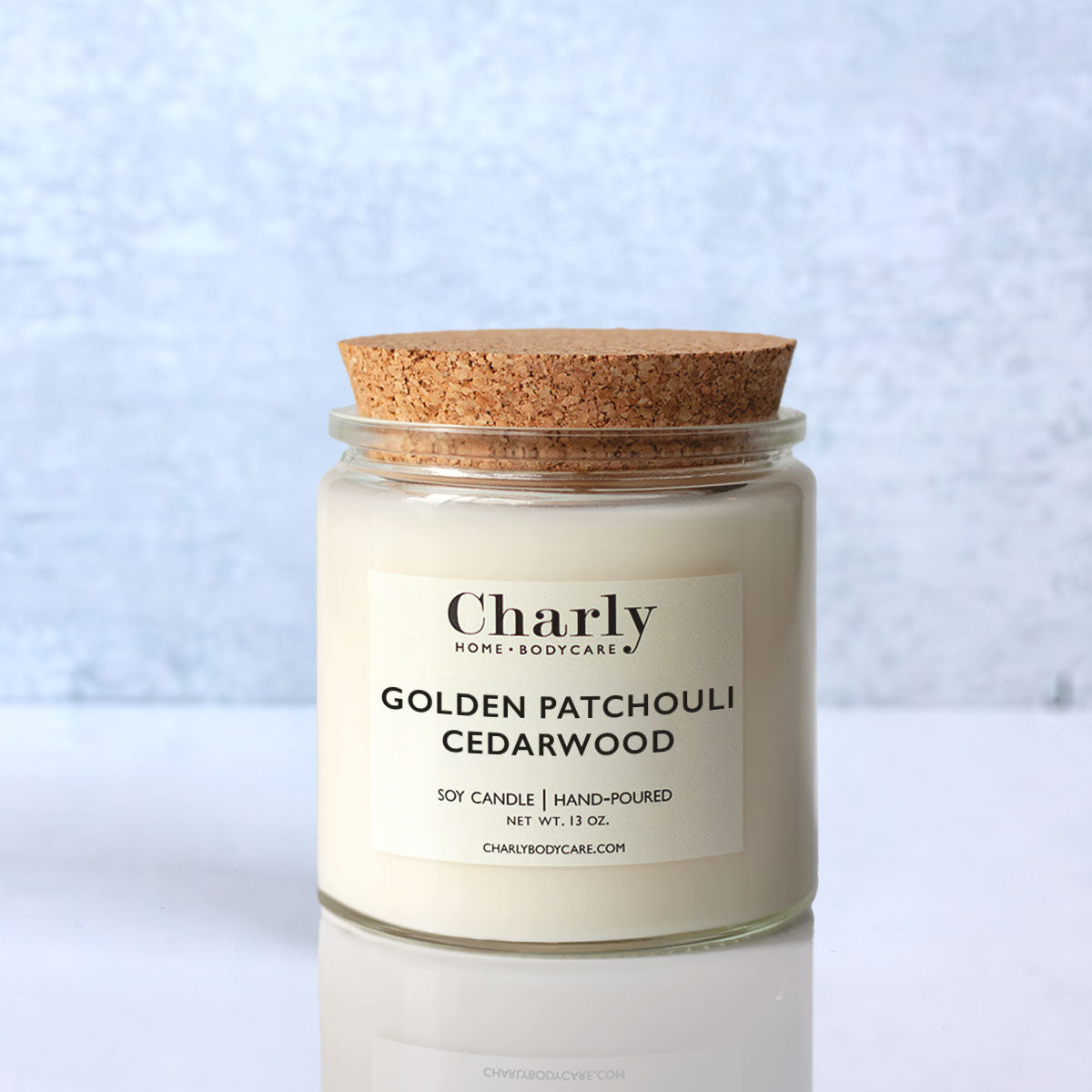 Golden Patchouli Cedarwood Soy Candle 13oz