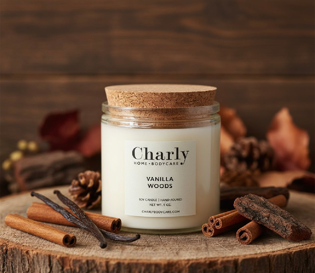 Vanilla Woods Soy Candle