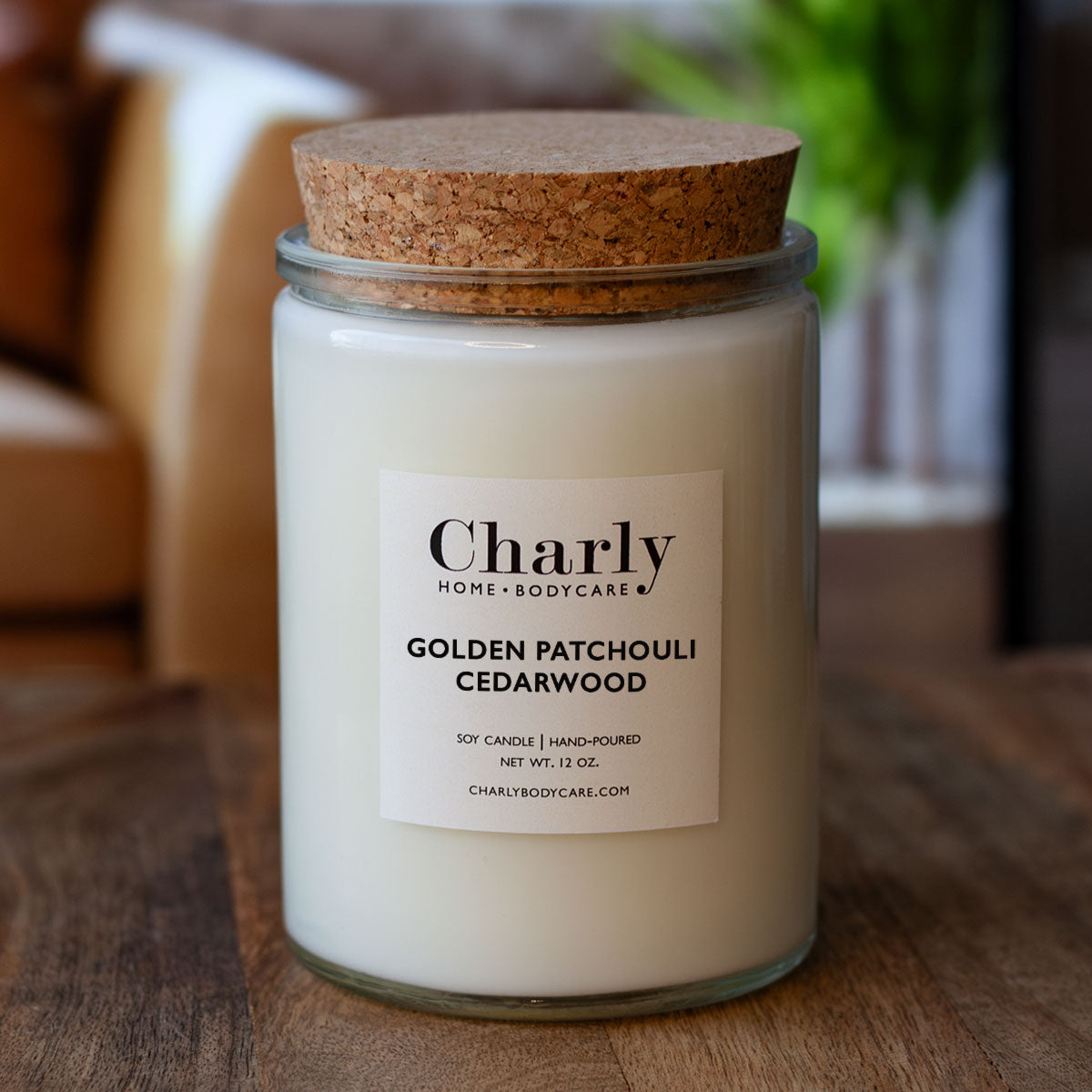 Golden Patchouli Cedarwood Soy Candle