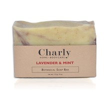 Load image into Gallery viewer, lavender mint Botanical Soap Bar
