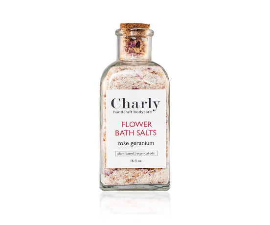 Rose Geranium Flower Bath Salts