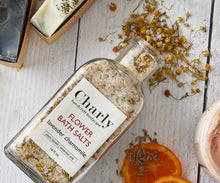 Load image into Gallery viewer, Lavender Chamomile Flower Bath Salts
